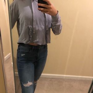 cropped hoodie